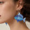 Boucles d'oreilles pendantes inspirées de la mer-Marron clair 3