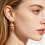 Boucles d'oreilles pendantes inspirées de la mer-Marron clair 5
