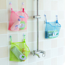 Ludlz Bath Toy Organizer Mesh Net Bin with Suction Cups