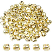 Jingle Bells Metal 15mm 100 Peças Douradas