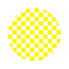 Acrylic Checkerboard Coaster 10 cm Round