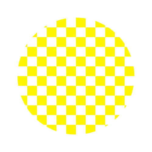 Acrylic Checkerboard Coaster 10 cm Round