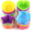GoXteam silicone cupcake liners 24-pack, 4 shapes 1