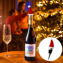 Bouchons de vin YANHAIGONG en acier allié, chapeau de Noël, 2 pièces