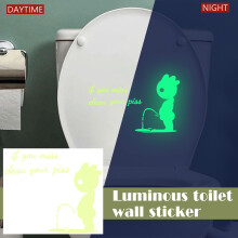 Autocollants muraux lumineux amovibles Giyblacko pour toilettes