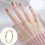 Anillo de cola de oro rosa para mujer, estilo coreano, liso 1