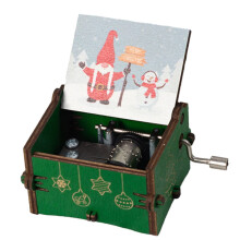 Wooden Hand Crank Music Box Anime Theme 1pc