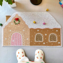Christmas house floor mat non-slip 1 piece