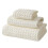 Ensemble de 3 serviettes de bain gaufrées en coton 1