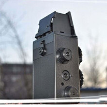 35-mm-Doppelobjektiv-Filmkamera 135er Film, 47-mm-Taillenweite