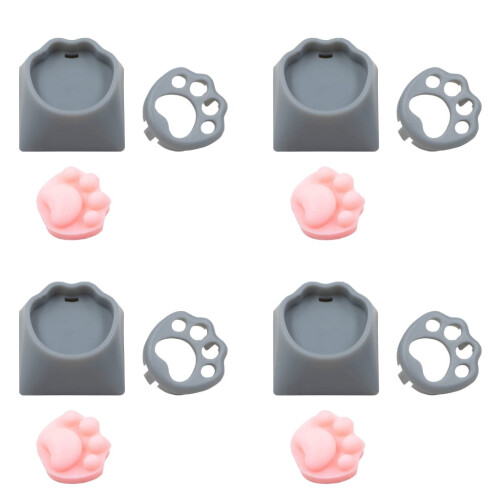 Eochairchláir Silicone Cat Lap Bog Ciúin Frith-Sleamhnán do Mhéarchláir