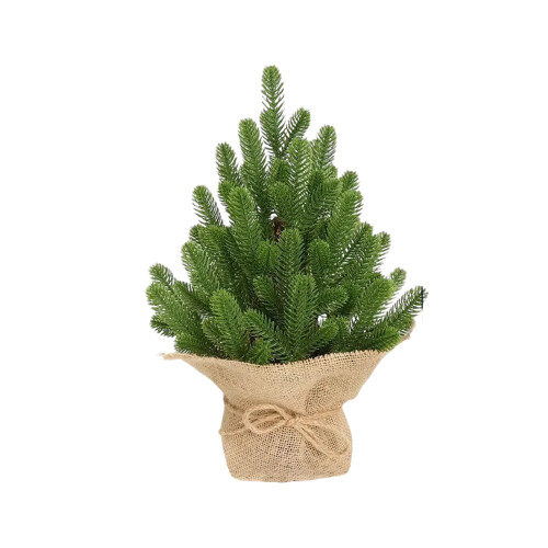 Mini műfenyő hópelyhekkel, 48 cm
