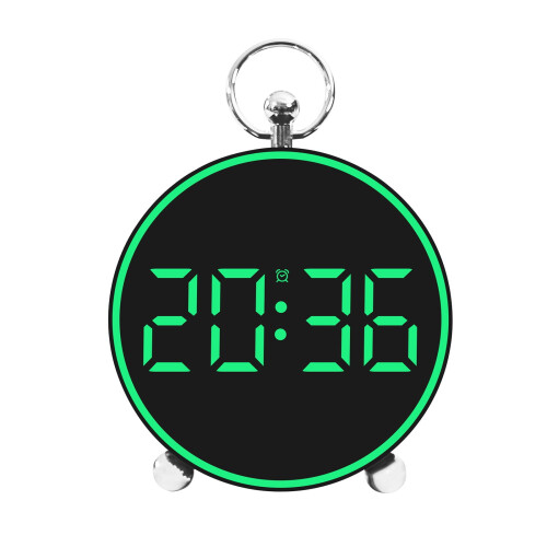 Despertador LED com visor de temperatura e tela espelhada