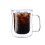 Caneca de café de vidro de parede dupla, borosilicato, 350ml 1
