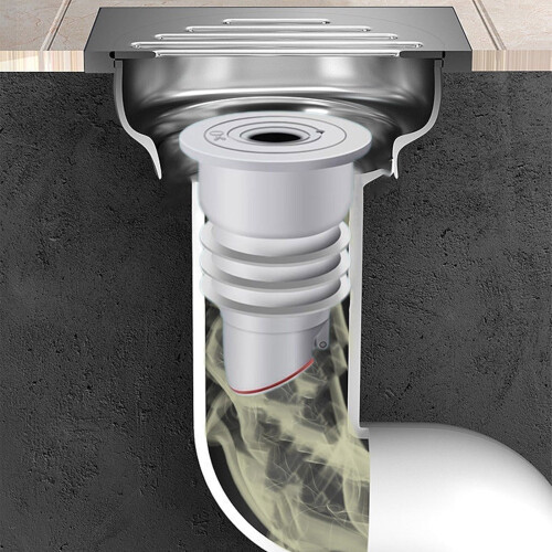 Magnetic Odor-Proof Floor Drain Plug, 35–75 mm Universal