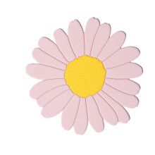 Flower-shaped antislip placemat heat resistant 4 pcs