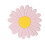 Flower-shaped antislip placemat heat resistant 4 pcs 1