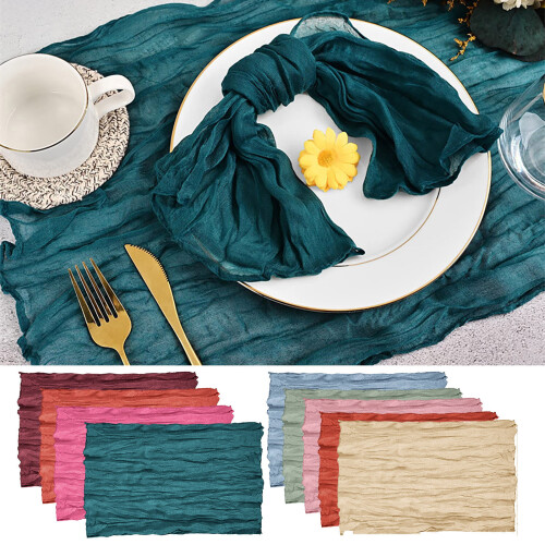 Bohemian Polyester Napkins & Placemats Set 6pcs