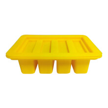 Silikon-Butterform mit Deckel – 4 Mulden, je 8 EL