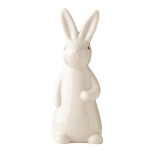 Witte keramische konijnfiguur – Paasdecoratie voor in huis