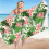 Toalha de Praia Hibiscus com Design Tropical 30x60 polegadas 3