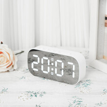 Viflosae Digital Alarm Clock White Large LED Display