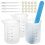 Silicone Measuring Cups Kit with Stir Stick, Pipettes, 1