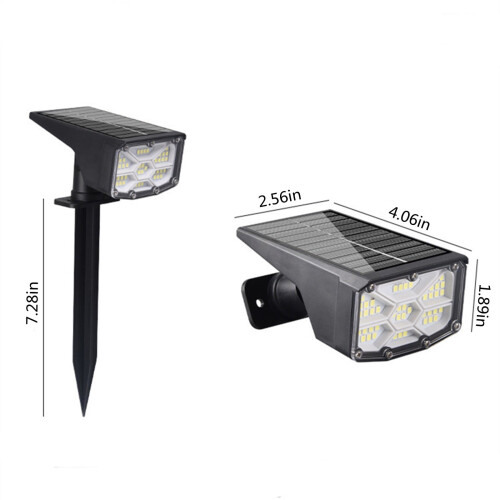 Solar LED buitenspot 50/53 LED's 3 standen IP65 2