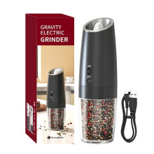 Moulin à sel et à poivre rechargeable, grain réglable