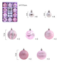 Liathróidí Nollag Baubles Bándearg26 phíosa