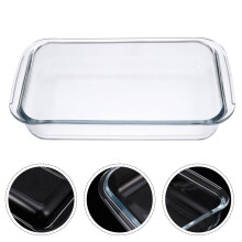 Plaque de cuisson en verre trempé transparent 25,5 x 15 cm