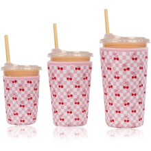 Juego de 3 fundas reutilizables de neopreno para copas menstruales