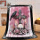 Coperta in flanella con teschio gotico, 40x50 pollici 1