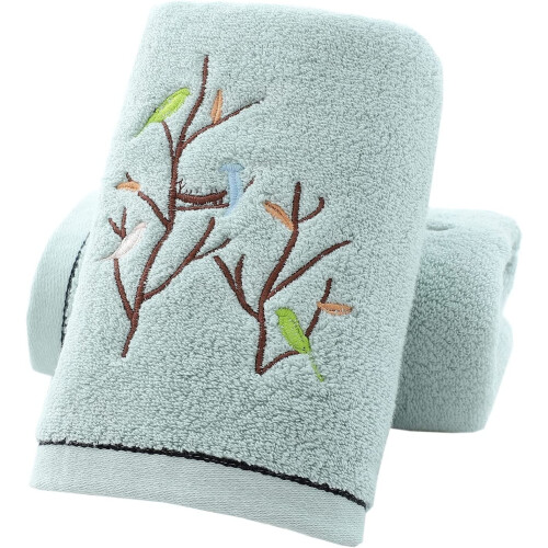 Lot de 2 serviettes de toilette en coton – 35 x 75 cm