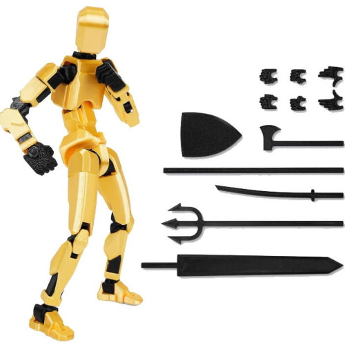 Figurine articulée T13 - Robot multi-articulé (1 pièce)