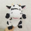 Fantoche de mão de vaca de pelúcia com boca móvel de 23 cm (9 polegadas) 1