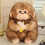 Abe Plyslegetøj Blød Fluffy 30cm Bamsedyr 1