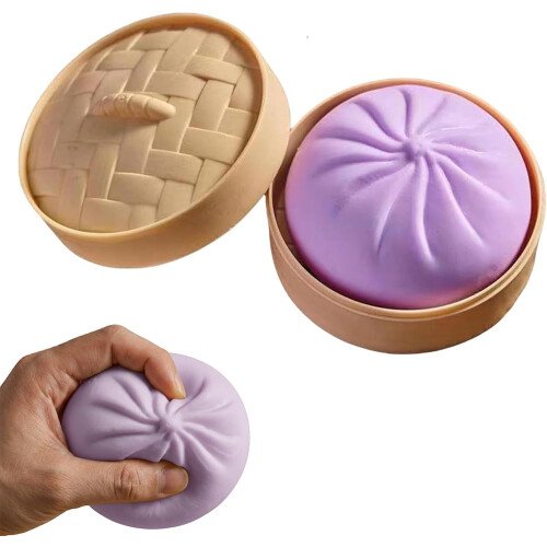Glitter Dumpling Squishy Lilla Soft Squeeze Legetøj