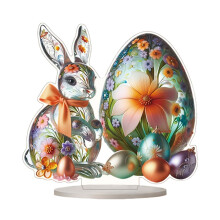 Påskehare akryl ornament2D borddekor