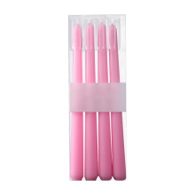 Velas cônicas de parafina branca, 26 cm x 8 cm