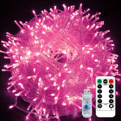 80-LED-USB-Lichterkette mit Fernbedienung, 10 m