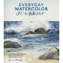 Everyday Watercolor Seashores by Jenna Rainey Paperback Book
