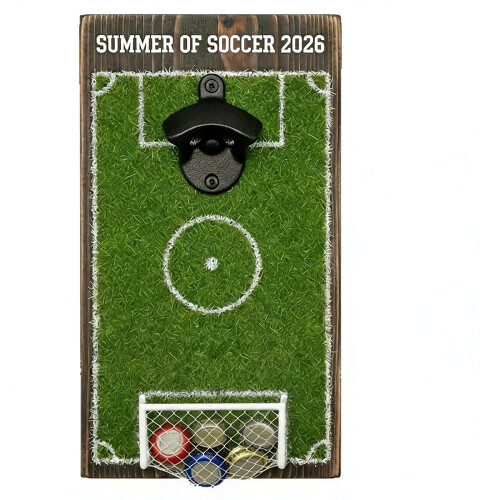 Creative Solid Wood Bar Tool With Soccer Field Design And-large