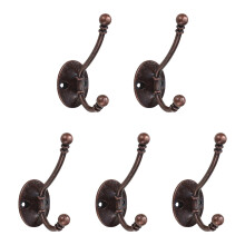 Strong Zinc Alloy Hooks Rustproof Hook Contemporary-Red bronze