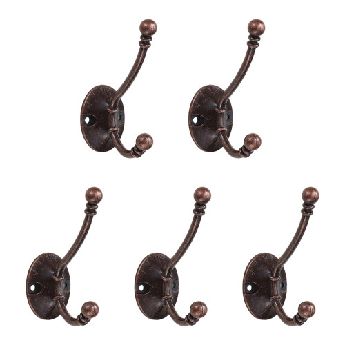 Strong Zinc Alloy Hooks Rustproof Hook Contemporary-Red bronze