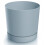 Prosperplast Grauer Kunststoffblumentopf mit Untersetzer, 13 cm Tubo 1