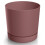 Prosperplast Maceta con platillo, plástico marsala, 17,8 cm, Tubo 1
