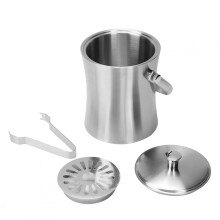 Gonnely Eiskübel – 1-Liter-Eisbehälter aus Edelstahl für den Haushalt, geeignet für Bier, Champagner, Fässer, Flaschen und Wein.