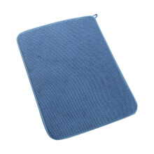 Begine placemat, waterabsorberende, sneldrogende mat, blauw, 38*50 cm, ultrafijne vezel afdroogmat voor pannen en kopjes, vlinderdesign