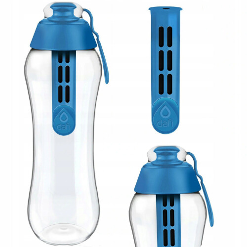 Blauwe Dafi waterfilterfles 0,3 liter + filter